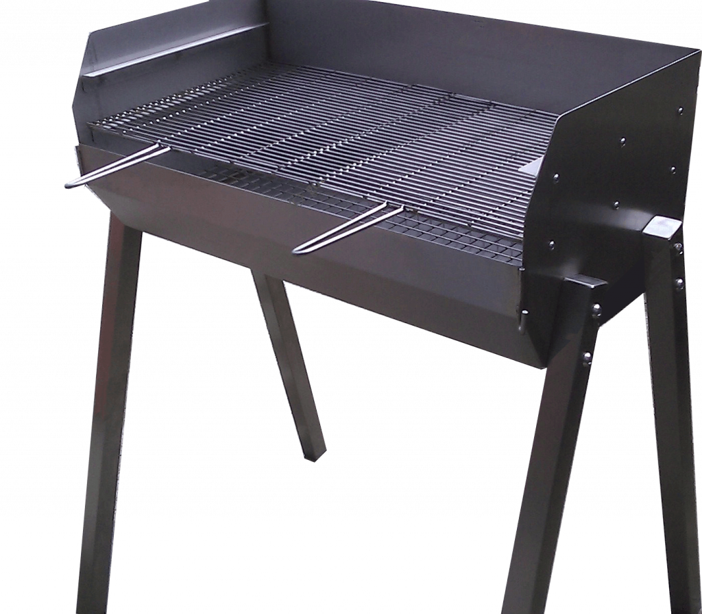 SS2 adjustable height Stainless Steel Charcoal barbecue